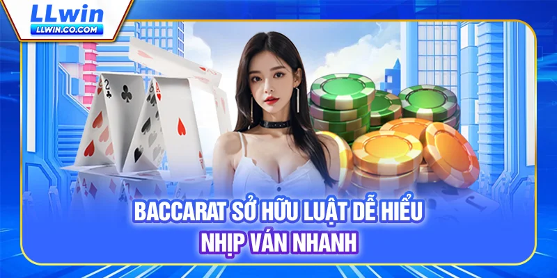 Baccarat - Tựa Game Casino So Điểm Đỉnh Cao Tại LLWIN 1 Baccarat sở hữu luật dễ hiểu, nhịp ván nhanh